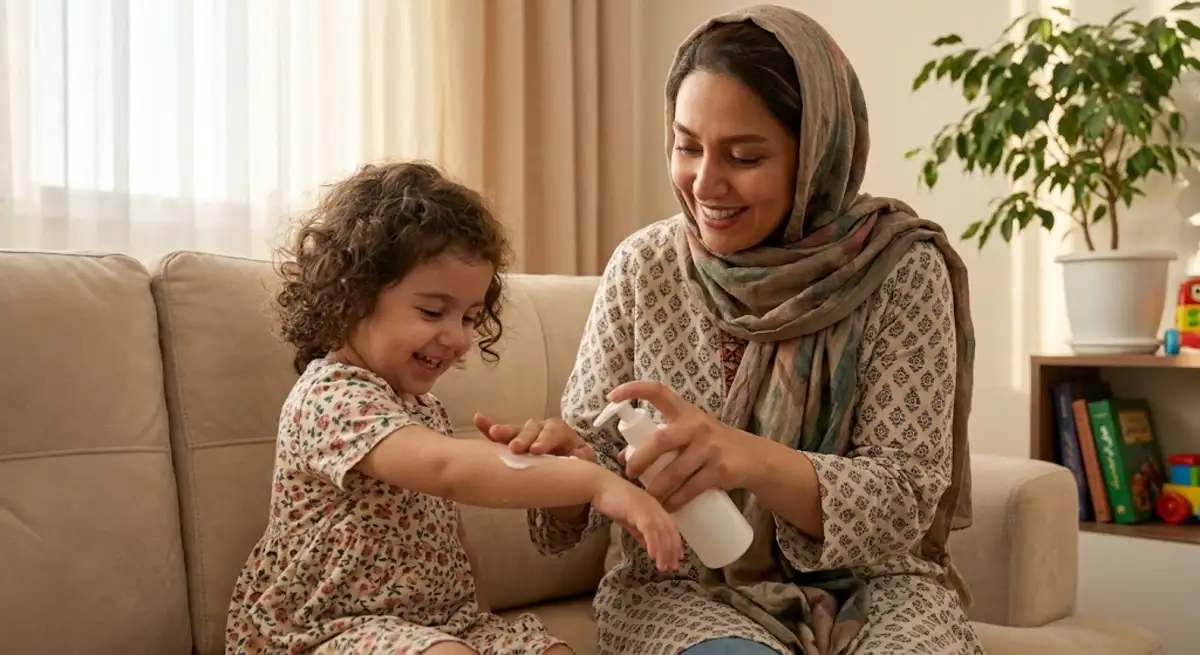 نشانه های مراقبت از پوست کودکان