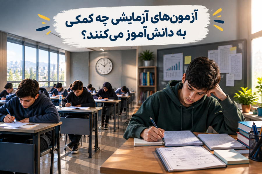آزمون‌های آزمایشی چه کمکی به دانش‌آموز می‌کنند؟