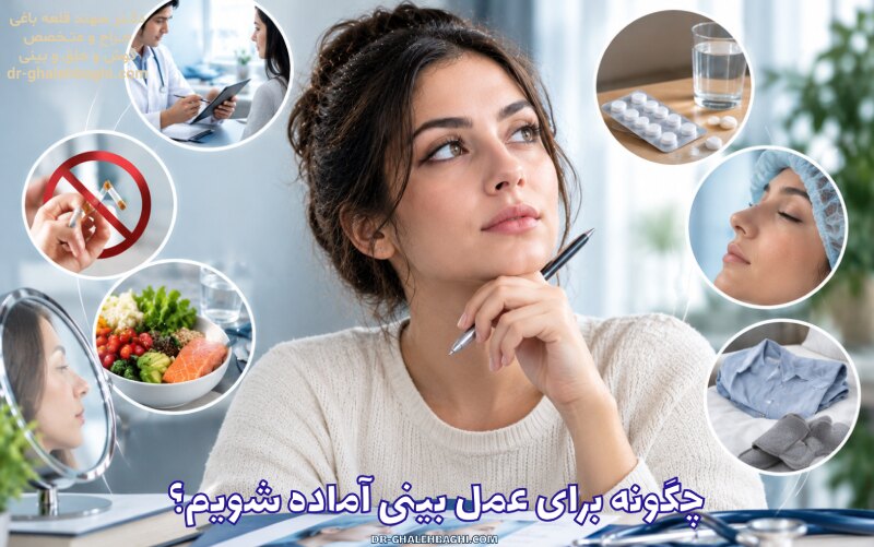 چگونه برای عمل بینی آماده شویم؟