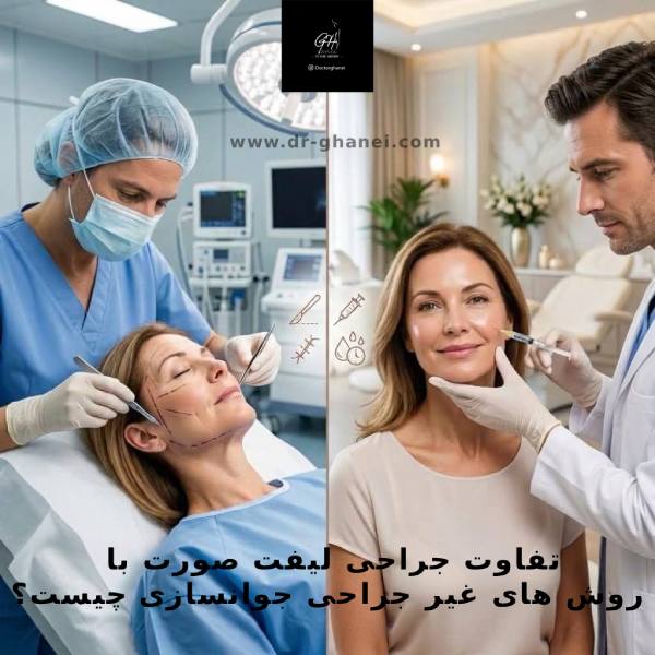 تفاوت جراحی لیفت صورت با روش های غیر جراحی جوانسازی چیست؟